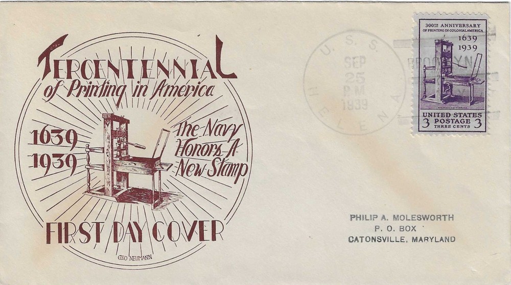 FDC    #857-33   --  1st Neumann  --   Printing issue