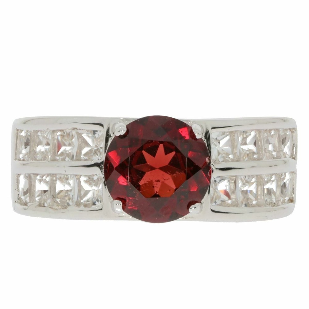 Sterling Silver Semi Mount Ring Setting RD 8x8mm Topaz