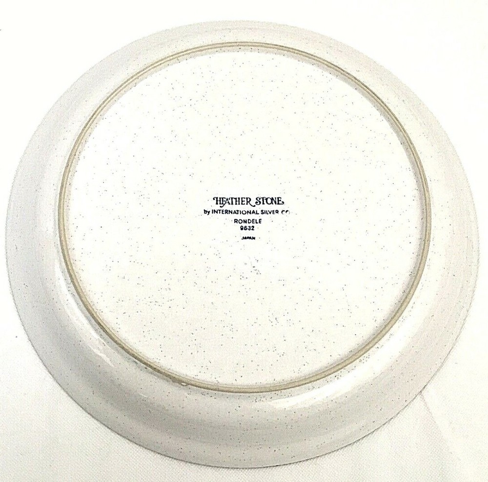 Heather Stone Rondele 12" Stoneware Platter #9632