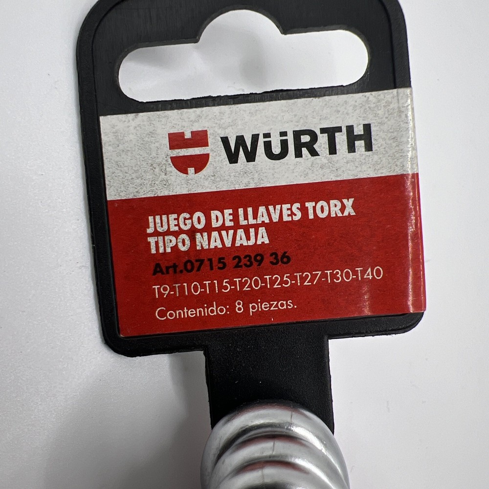 Wurth Compact Pocket Foldable Torx Wrenches