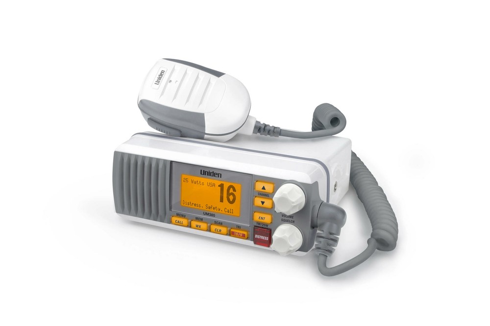 Uniden UM385 Fixed Mount VHF Radio - White