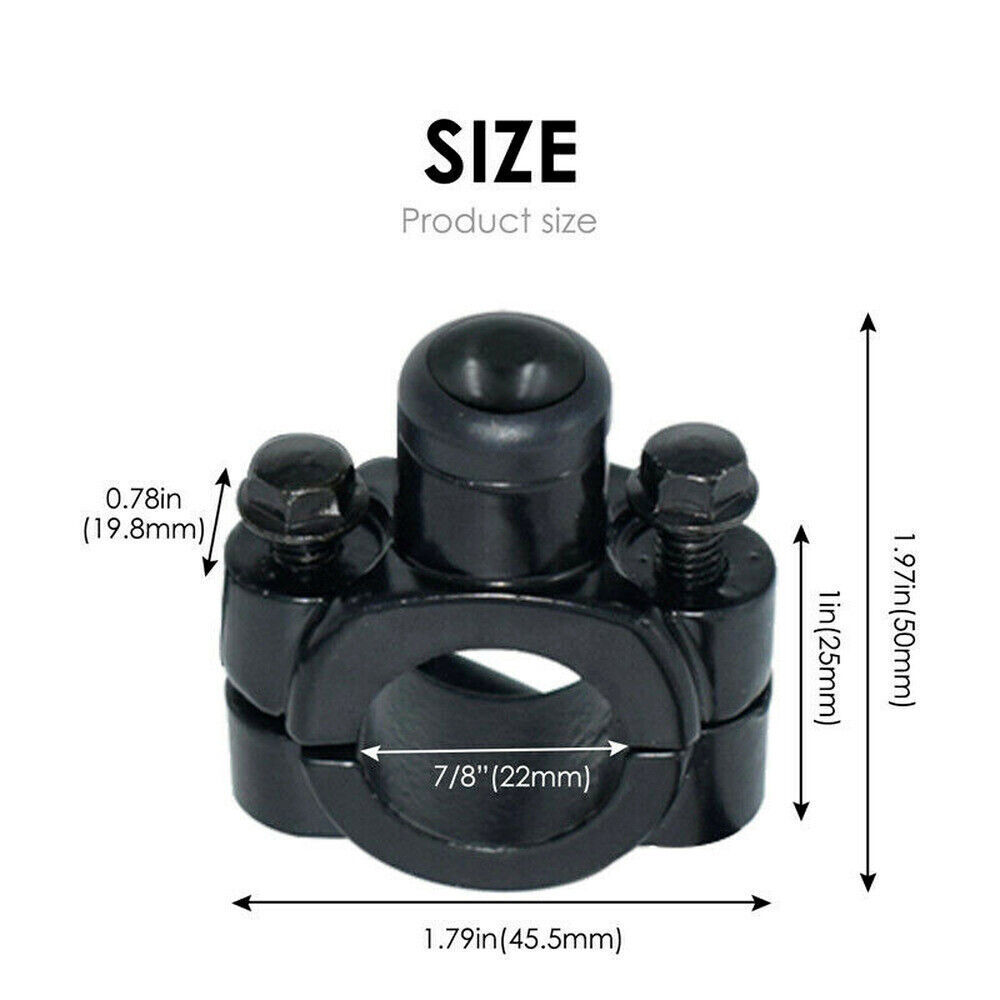 Motorcycle 7/8" Handlebar ATV Kill Switch ON OFF Push Button Headlight Fog Spot