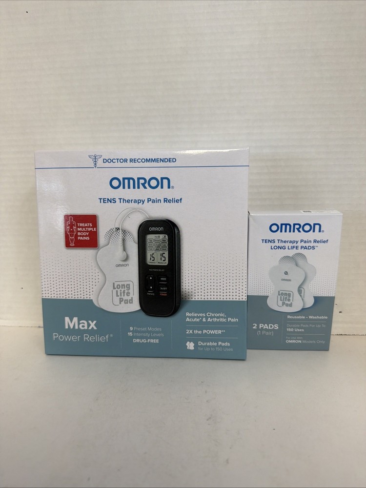 Omron PM500 Max Power Relief TENS Device Plus Extra Pad