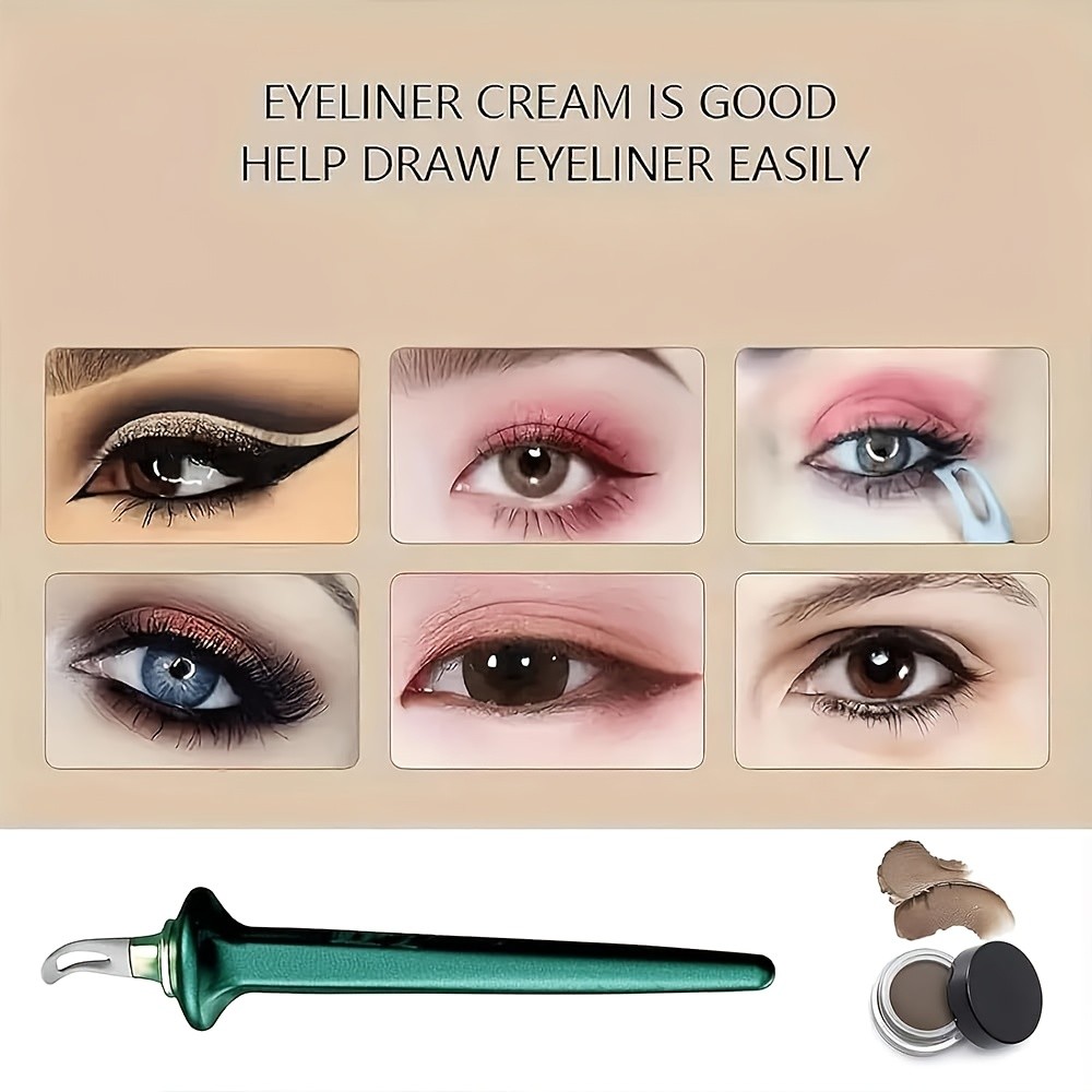 Multi-Functional Economical Quick-Install 3-Color Eyeliner Makeup Assistant Tool