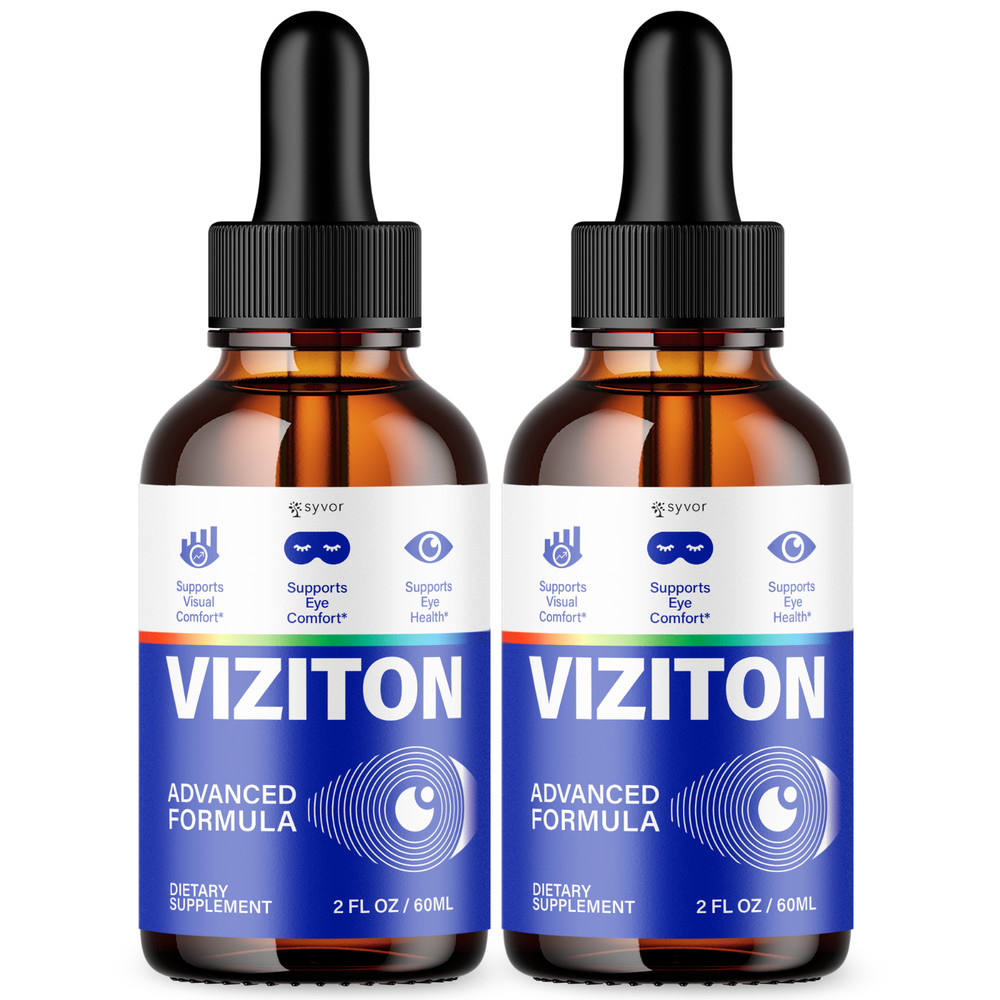 (2 Pack) Viziton Drops Enhance Vision, Support Healthy Eye Function 60 Servings