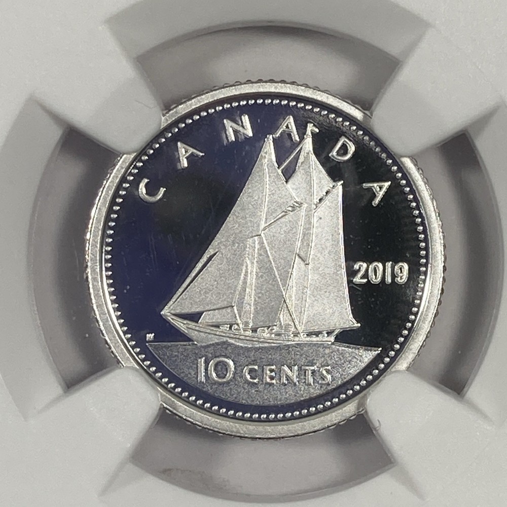 2019 Canada Silver Proof Dime. D-Day Anniversary. NGC PR 70 FR.