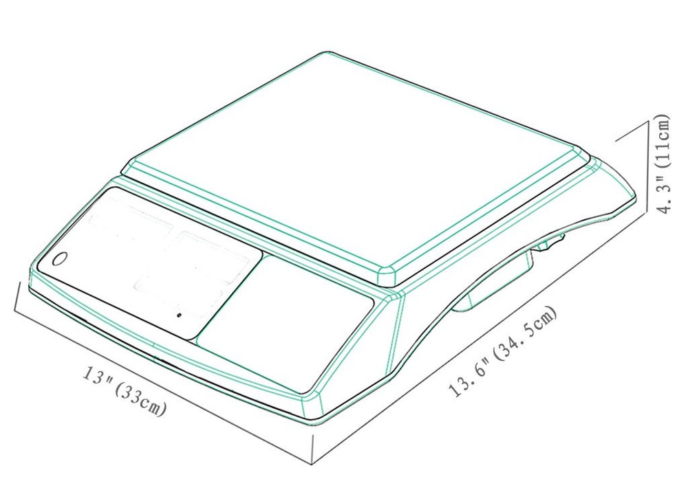 Gravity High Precision  Portion Control Scale, 6/15 lb dual range, NTEP