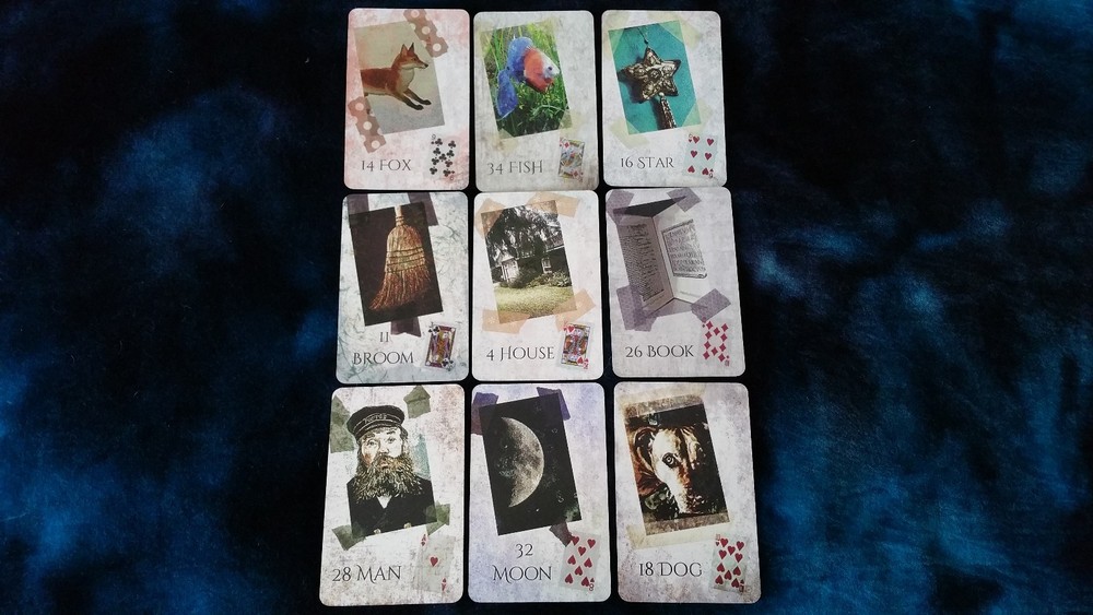 "MONGREL LENORMAND" Full-sized deck fortune-telling cards by AlyZen Moonshadow