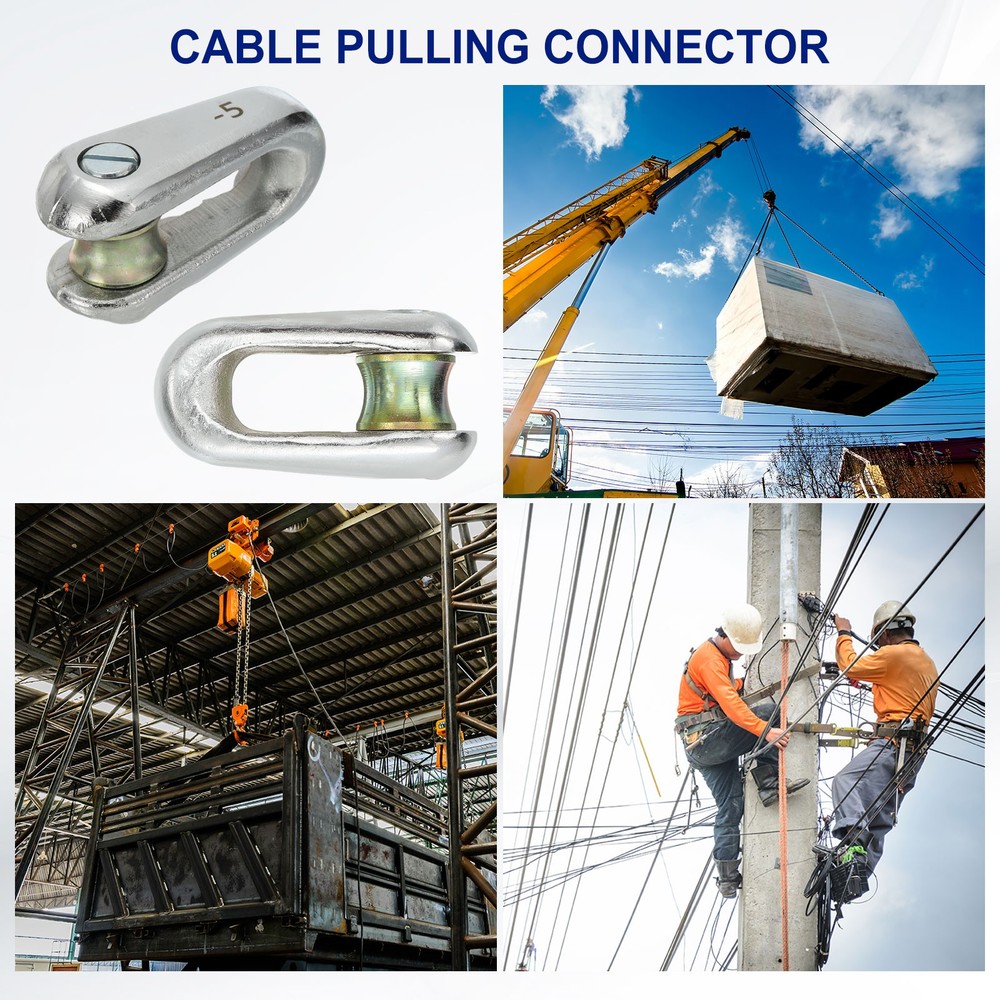 8T Cable Pulling Tool Wire Breakaway Wire Line Rope Ball Bearing Connector