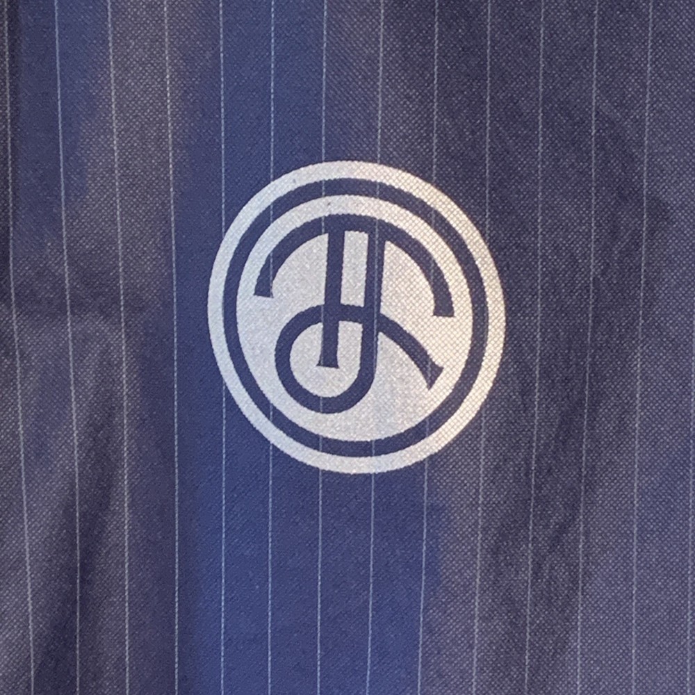 Tom James Navy Cloth Garment Bag