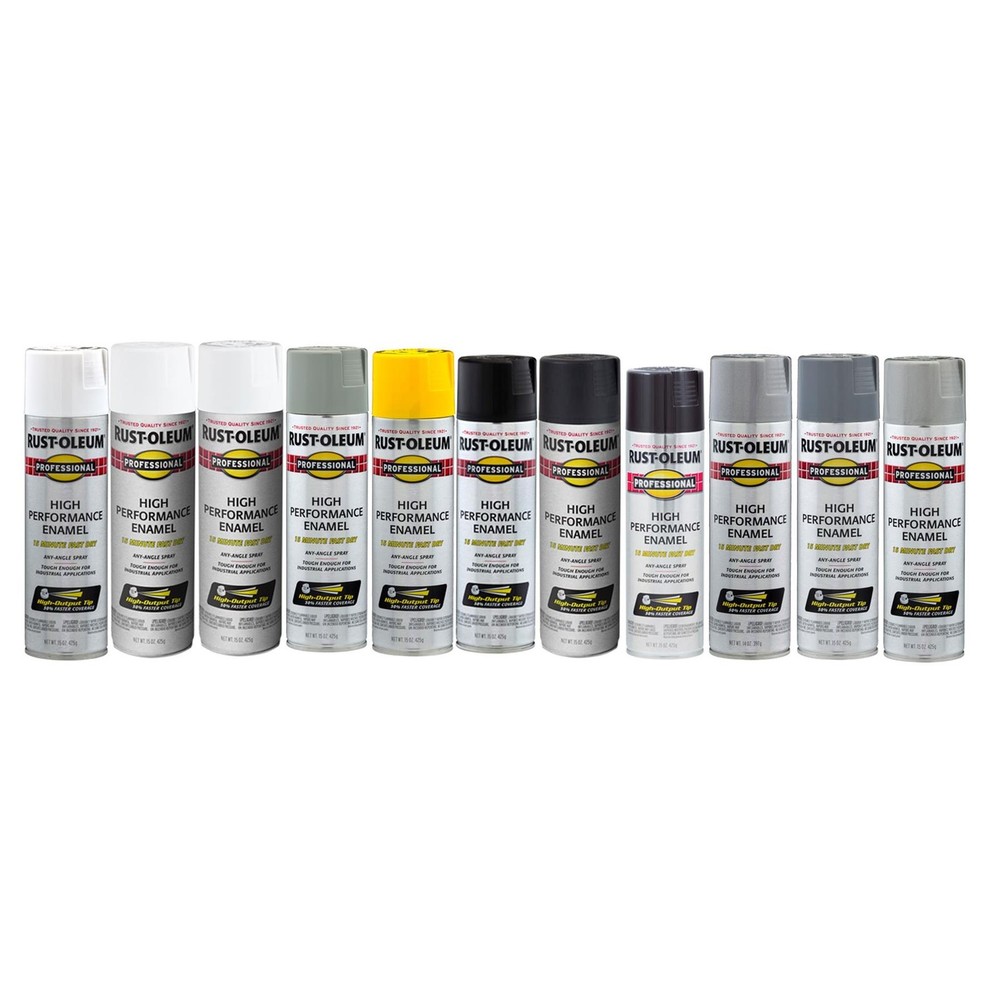 Rust-Oleum High Performance Enamel Spray, 6pk Case