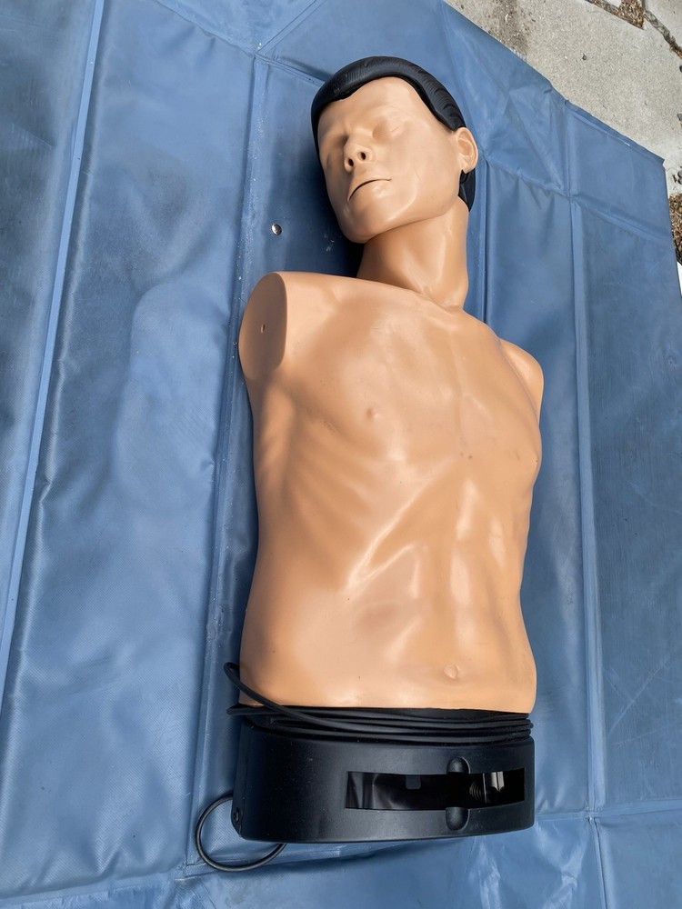 Ambu Man CPR Training Manikin Dummy W/ Case #3 UNTESTED