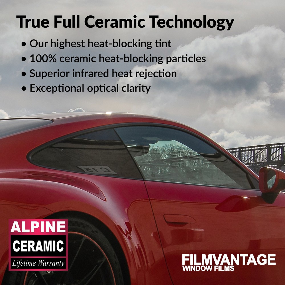 ALPINE CERAMIC PRECUT WINDOW TINT KIT FOR CHEVY 3500 CREW 88-00 SIDE + REAR