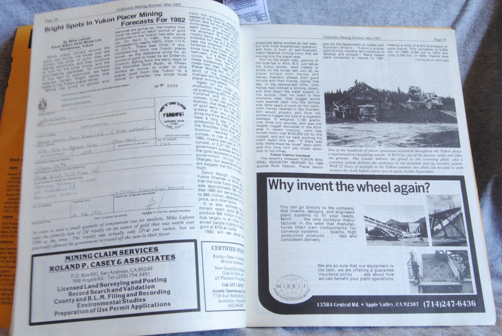 vintage mining journal magazine may 1982 lapidary