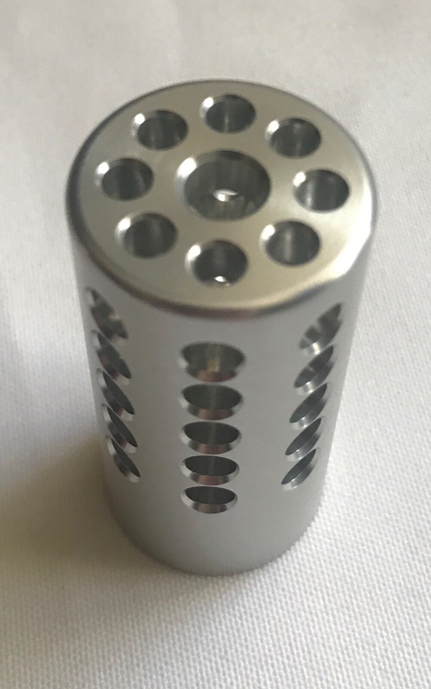 Tactical Solutions Pac-Lite 22LR Muzzle Brake 1" Compensator PLCMP-SIL silver