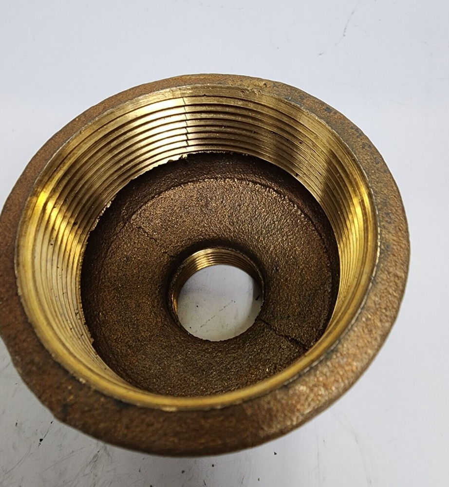 2" X 3/4" NPT REDUCING COUPLING LEAD FREE PIPE FITTING