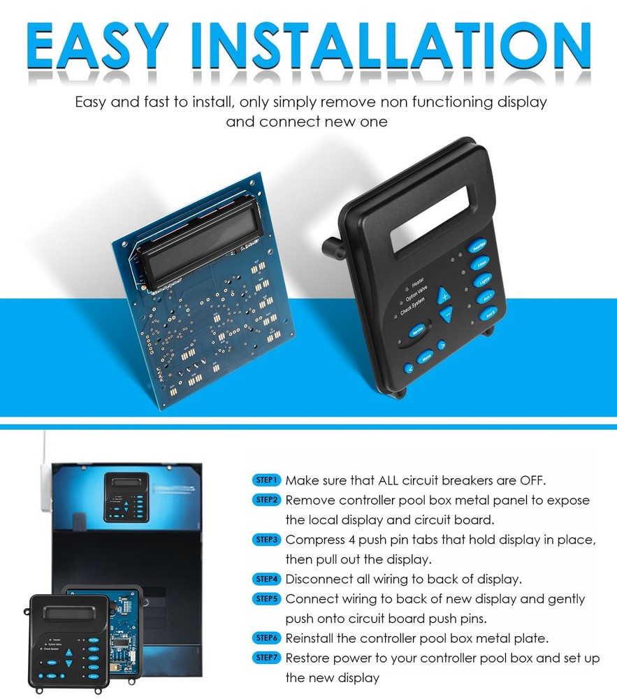 GLX-Local-P-4 Local Display Controller Keypad Replacement with Control Black