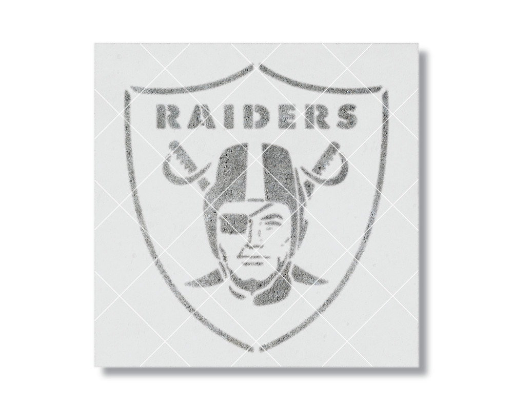 Raiders Stencil - Mylar Craft Art Template