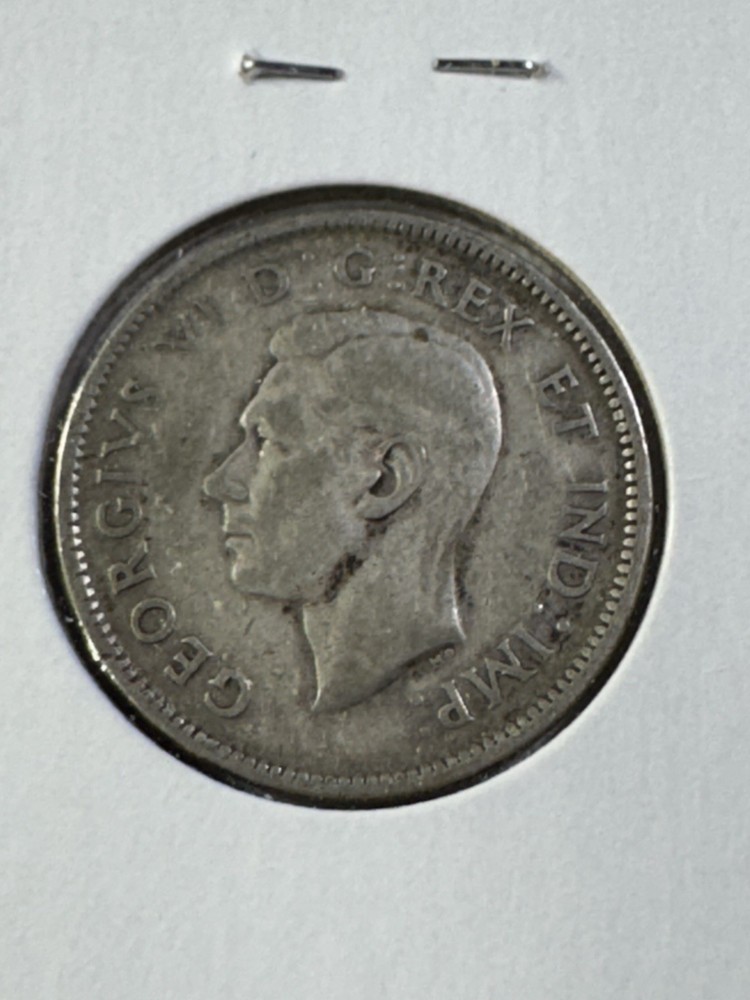 1943 Canada 25 Cents Silver Coin