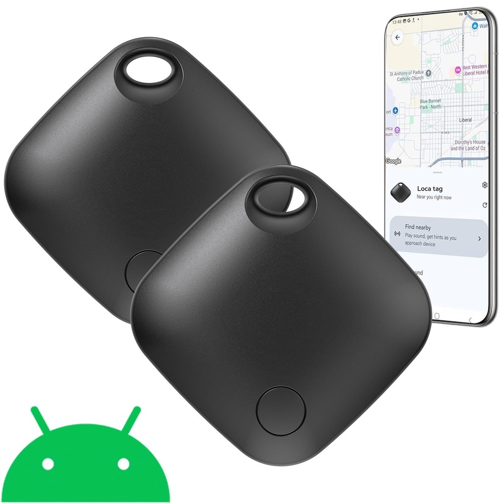 Air Tags-2 Pack Android,Luggage Tracker Tags for Android Works with Google Fi...