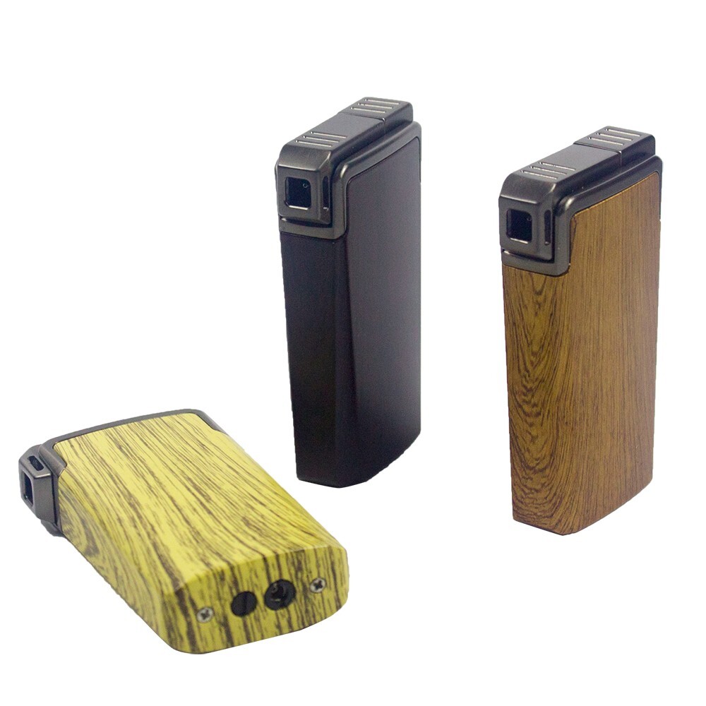 Ever Tech Dual-Flame Refillable Butane Lighter W/Side Flame and Top Jet Torch