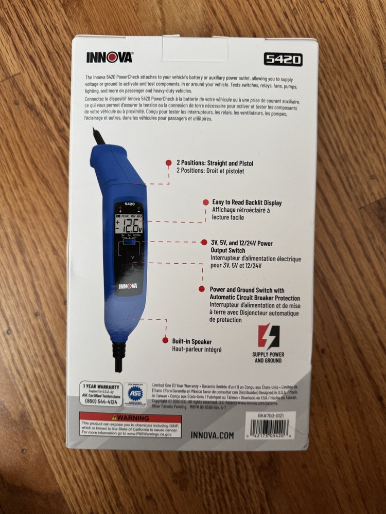 Innova Power Check Powered Circuit Tester 5420