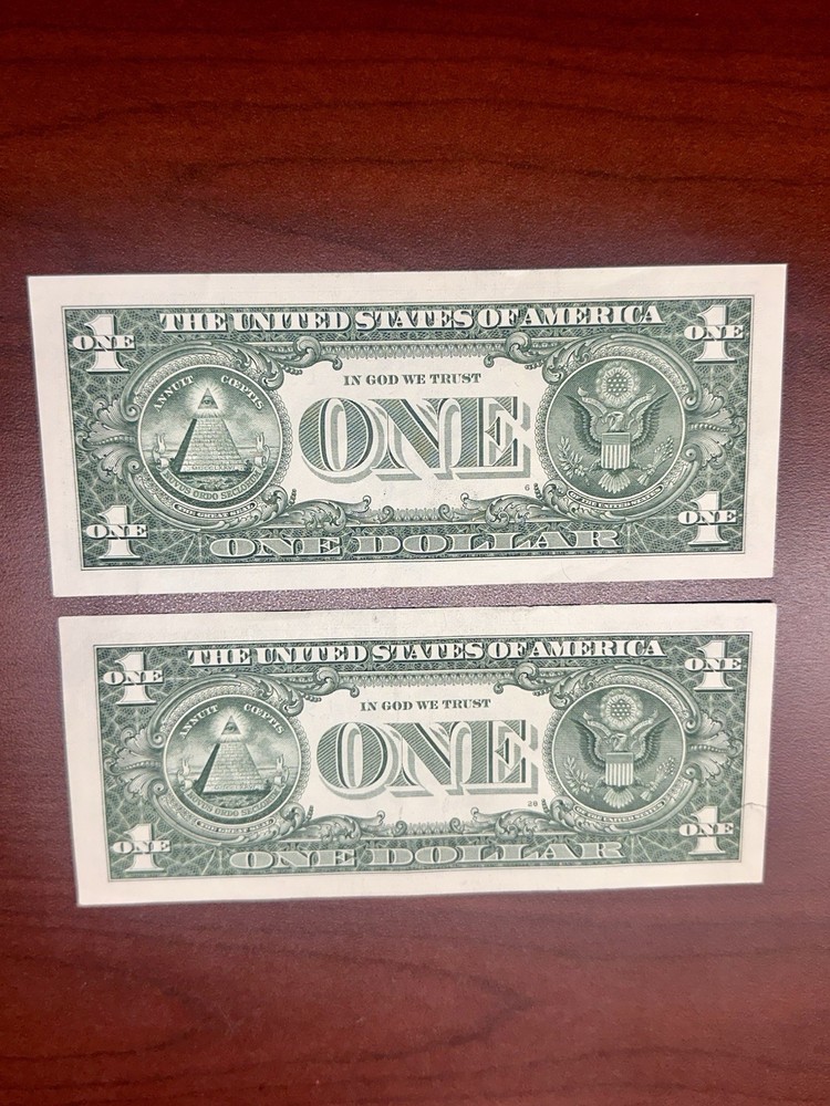 $1 Misaligned Green Seal