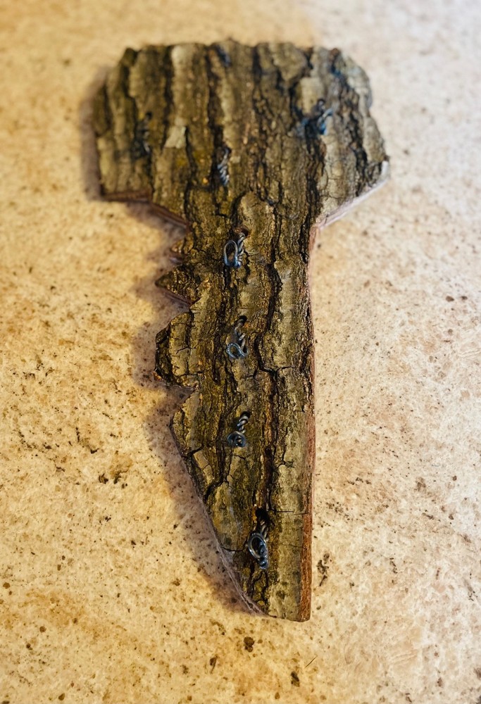 Key Shaped  Rustic Key Rack Handmade