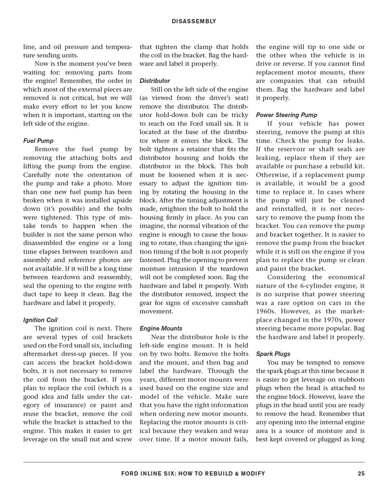 Ford Inline Six Engine Rebuild & Modification Guide for Mustangs & Falcons