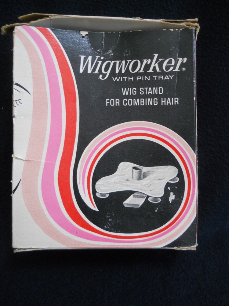 Vintage Wigworker with Pin Tray / Wig Stand