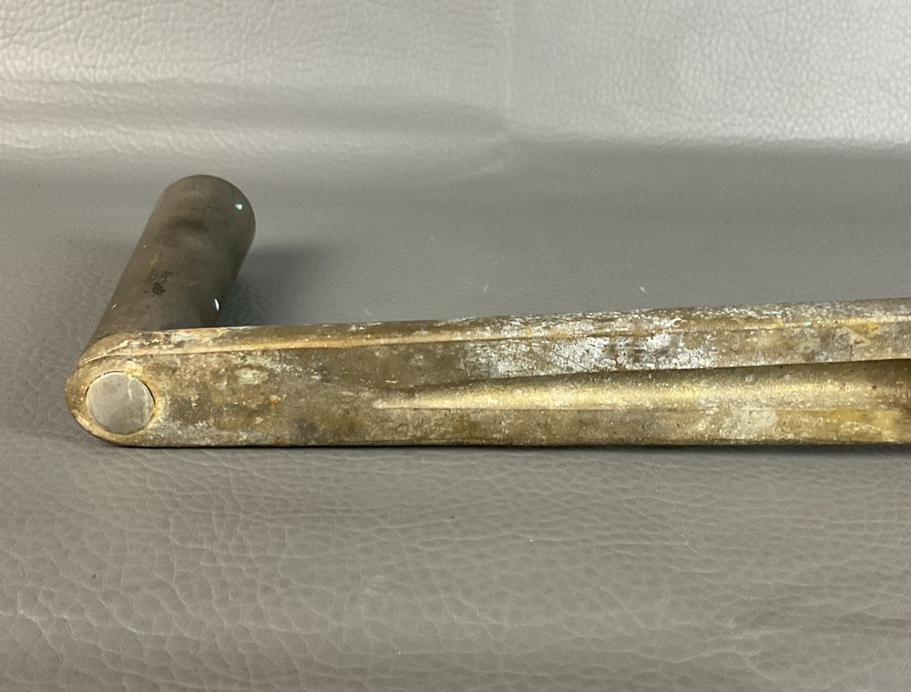 Vintage bronze winch handle 10” long