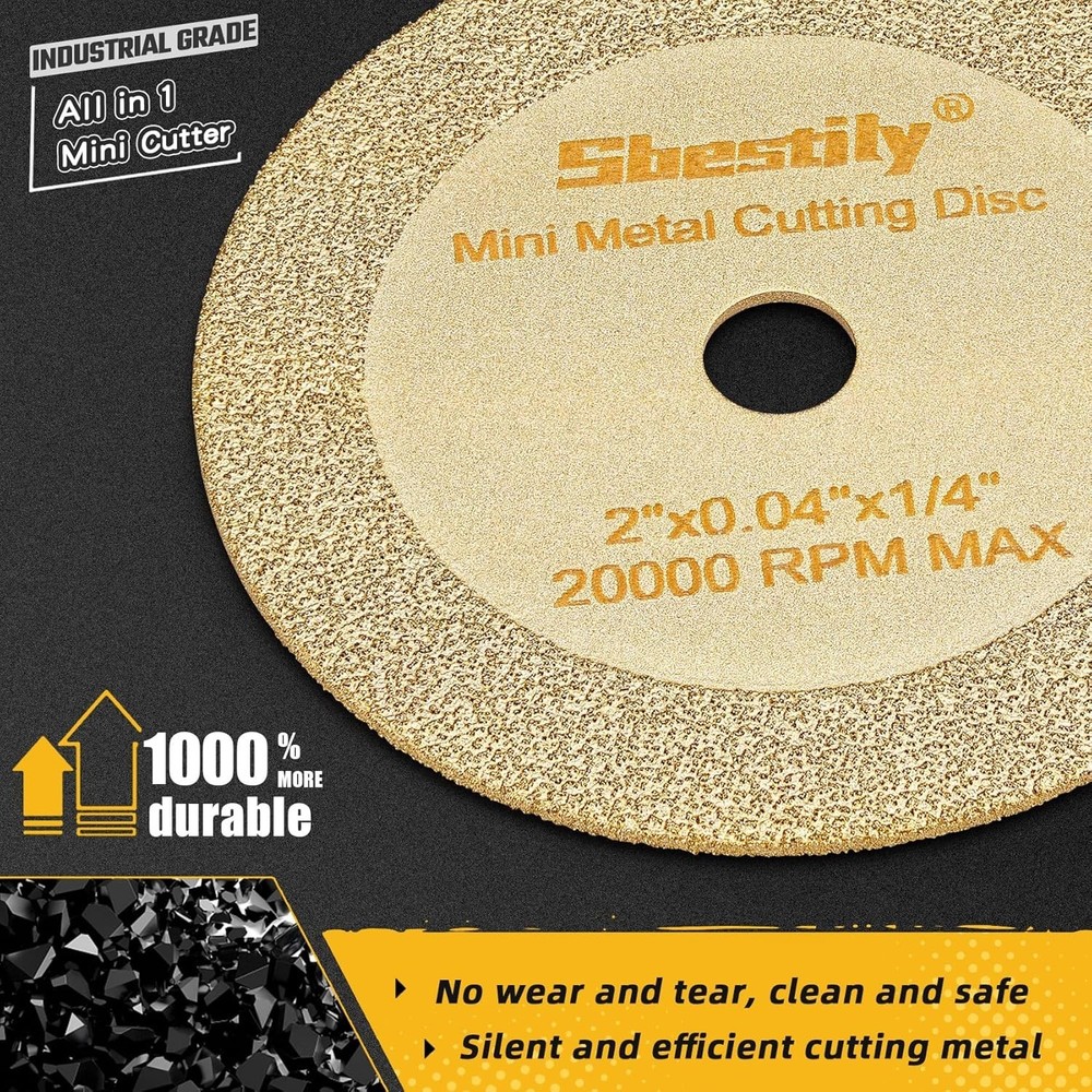 2-Inch Diamond Cutting Wheel Set for Die Grinder & Drill - High Precision