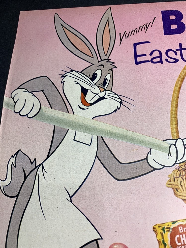 1958 Brachs Easter Candy Buggs Bunny Original Ad Warner Bros