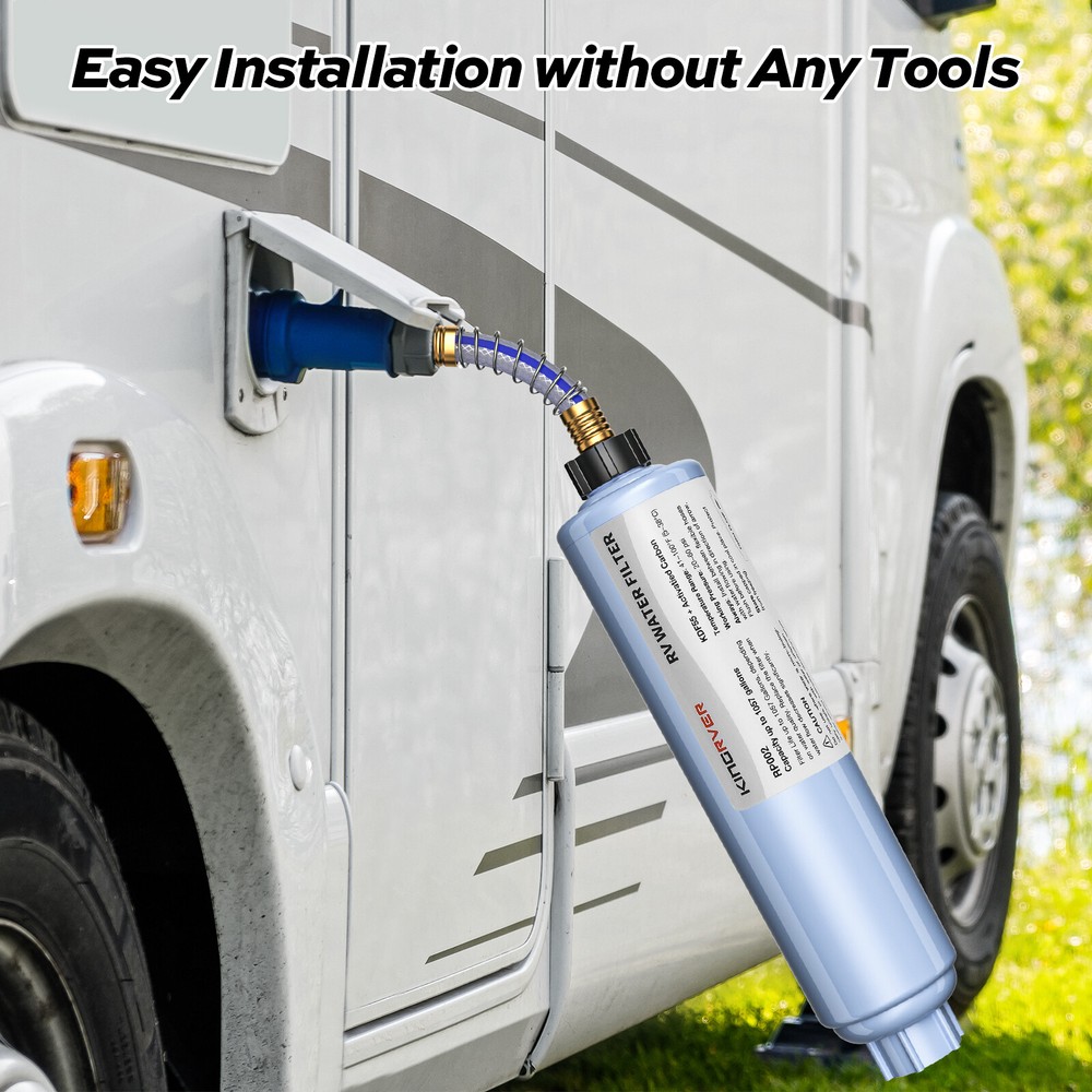 KingRVer RV Water Filter,RV Inline Hose Water Filter Garden,Camper Water Filter