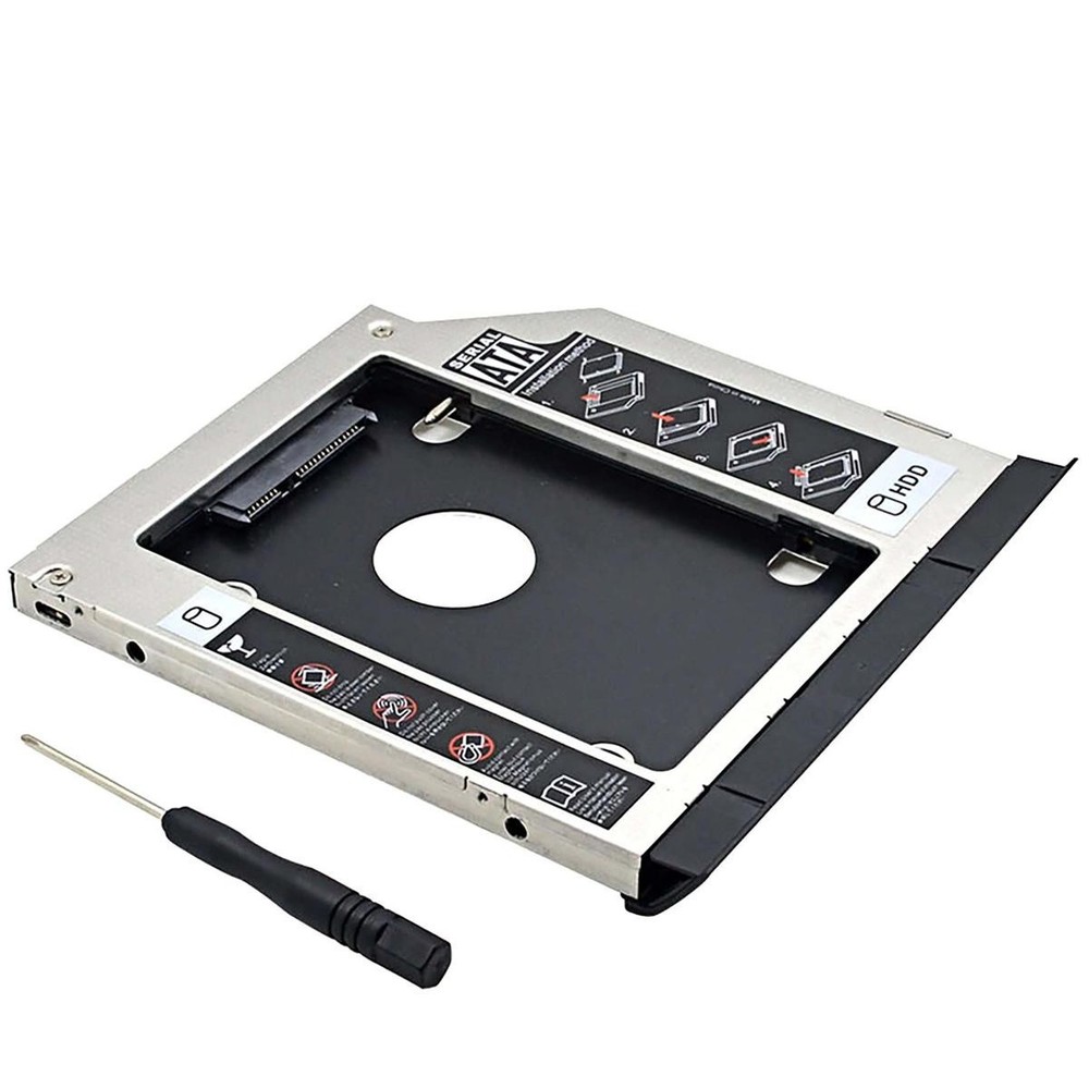 Caddy HDD SSD Player DVD CD SATA 3.0 Dell E6320 E6420 E6520 E6430 E6530 9.5mm_
