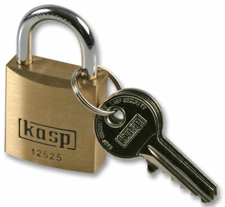 KASP SECURITY - Cadenas en laiton 25mm