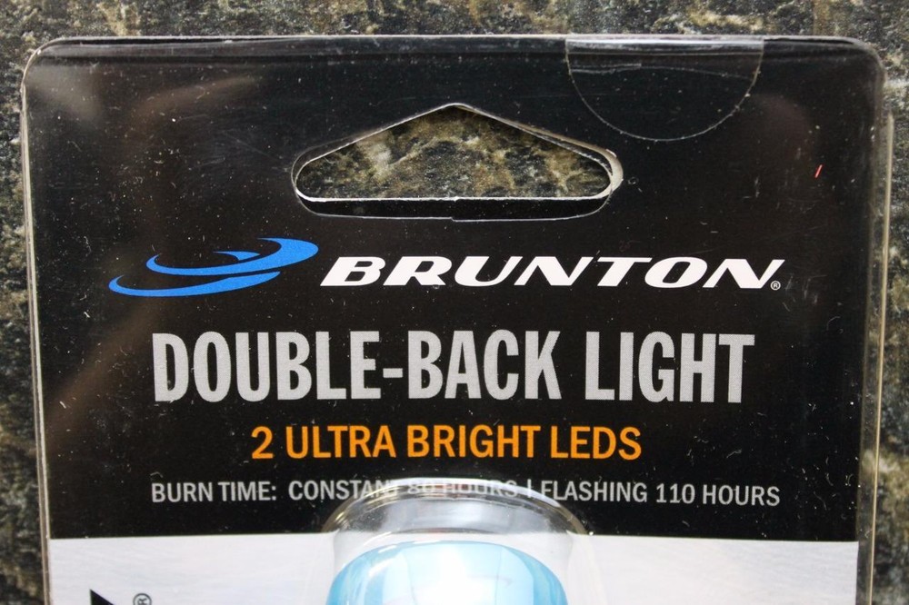 Brunton Double-Back "Wrap Around" Mounting Design 2 LED Flashlight - Blue NEW!