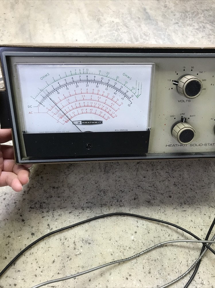Vntg Heathkit Utility Solid State Voltmeter Model IM-16 - Powers On - 902 2401