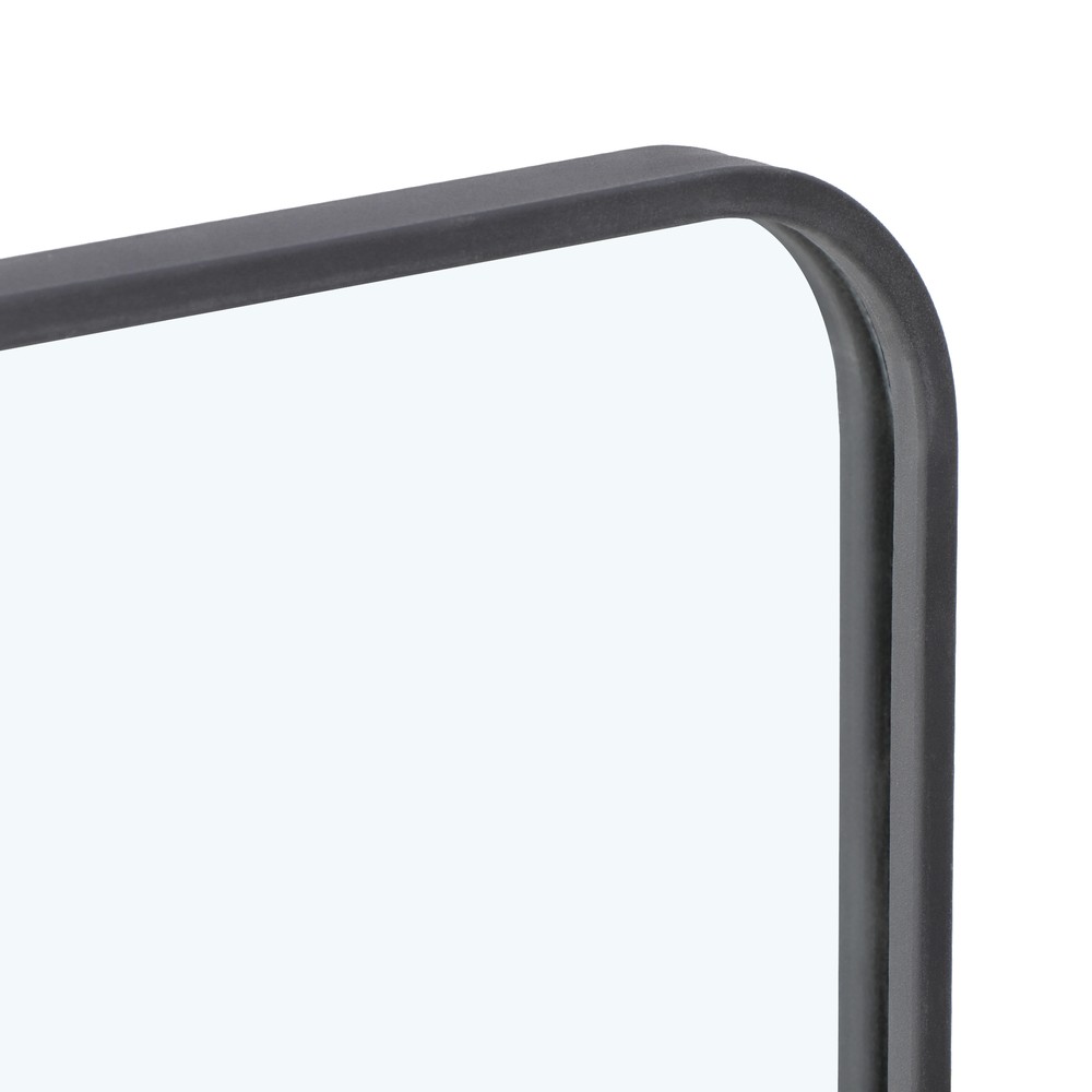 24" x 36" Rectangular Wall Mirror Metal Black Frame Bathroom Bedroom Decorative