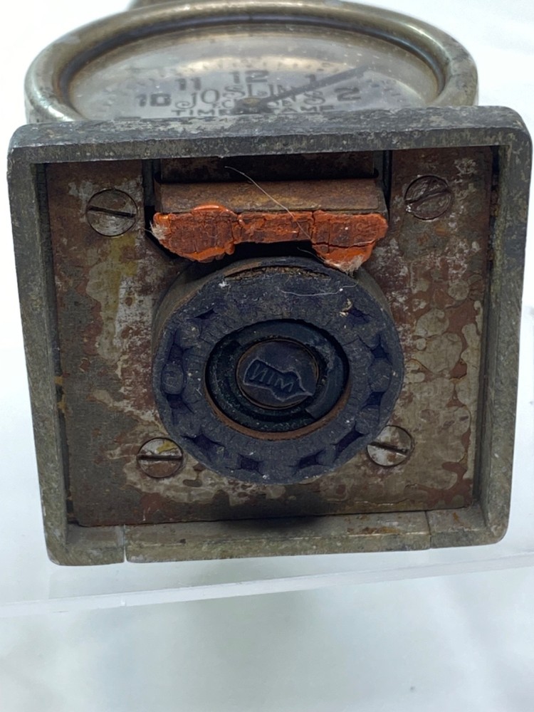 Antique Clock Joslin Eclipse Time Stamp AS IS