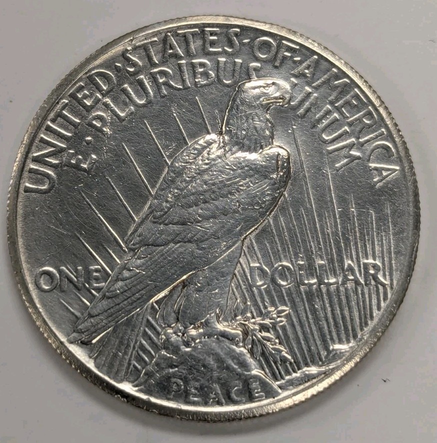 1927- P- PEACE SILVER DOLLAR -CLEANED- T265