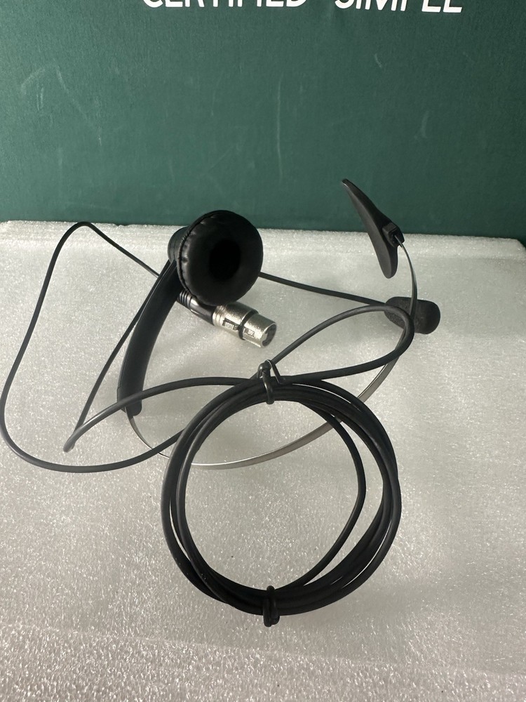 NE-11 Super Light Single-Ear Intercom Headset. USED - UNTESTED