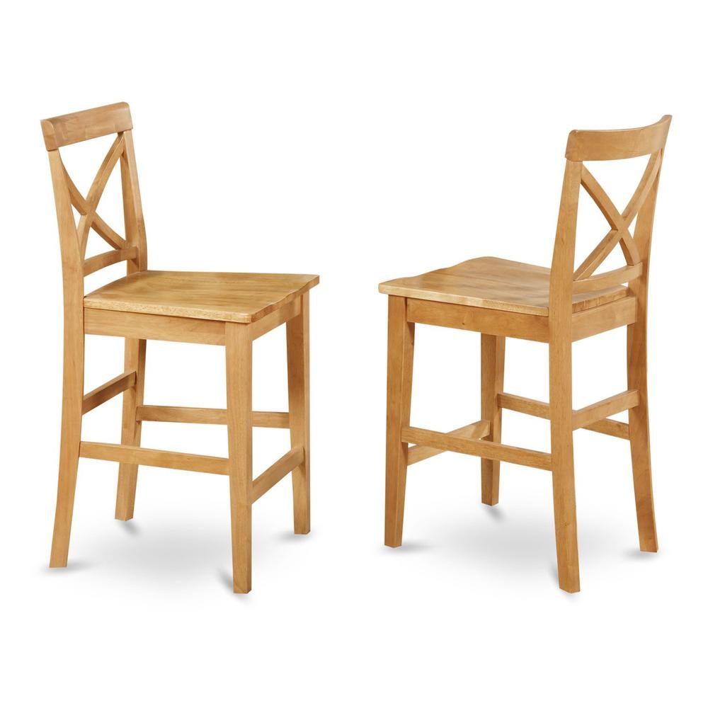 3 pcs Counter Height Set-pub Table and 2 Dinette Chairs
