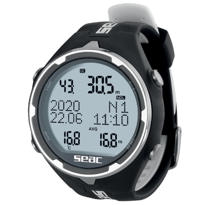 SEAC Action Dive Computer - Black/White - Wrist Dive Computers (1600005000524A)