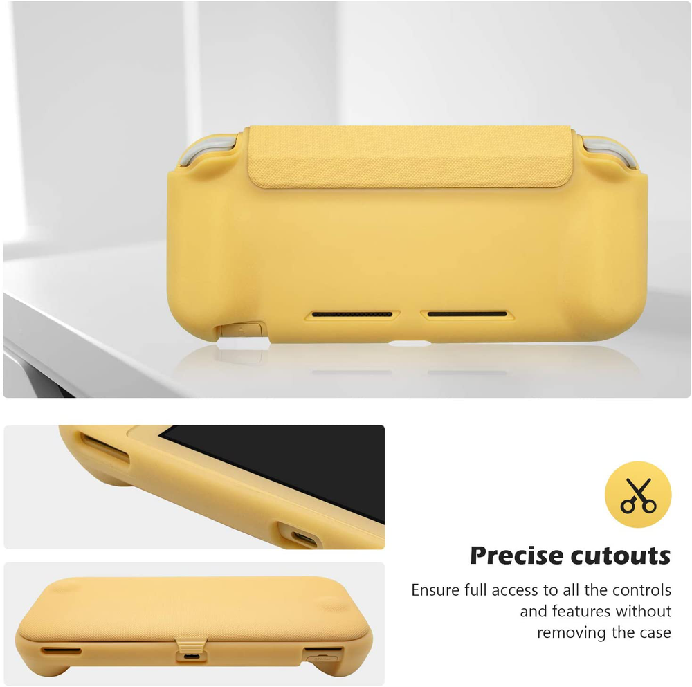 Nintendo Switch Lite Flip Case Cover Thin Slim Tempered Glass Screen Protector