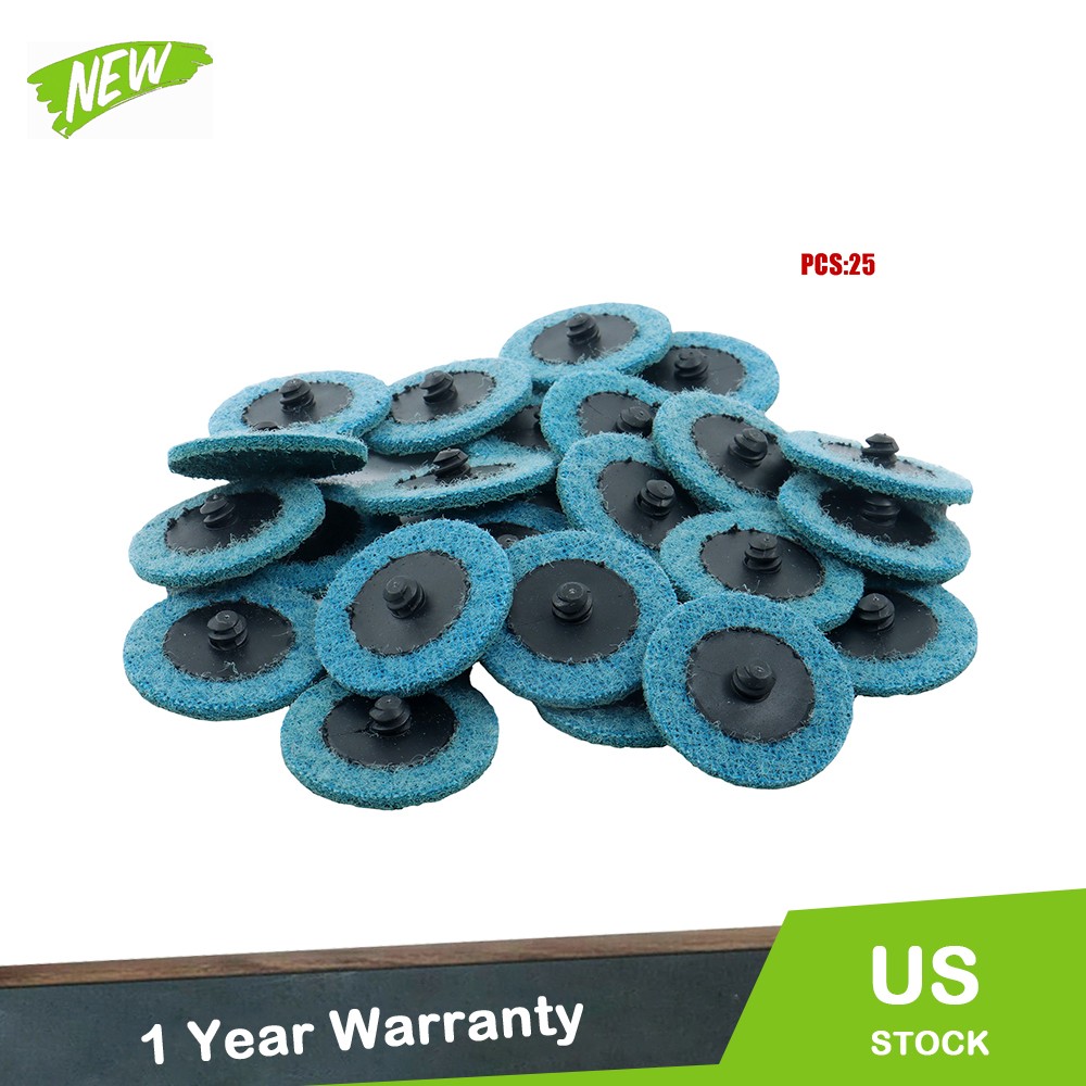 25 Pack 2 Inch Surface Conditioning Quick Change Discs Fine Prep Pad Discs