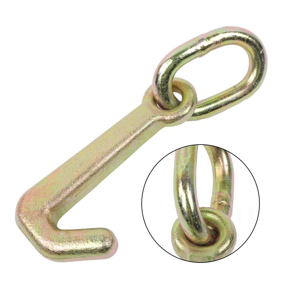 2 Pack 5/16 Inch G70 Mini J Hook Hooks 5400lbs Working Load Limit Towing Hooks