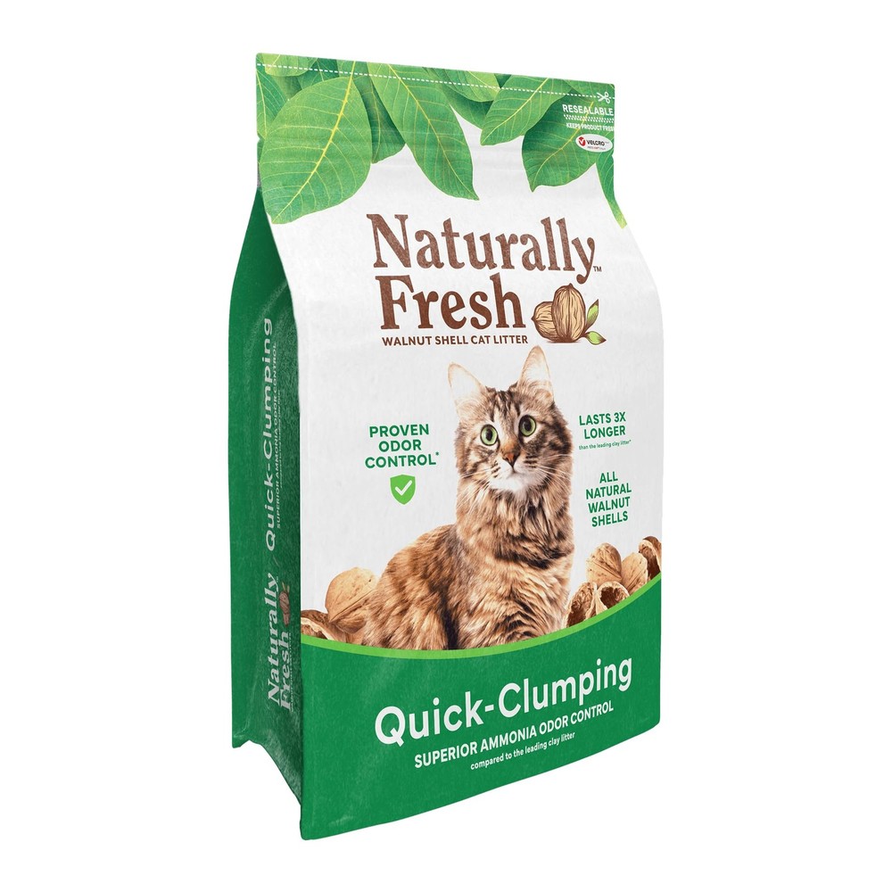 Cat Litter Made from Walnut Shells, Quick-Clumping, Unscented, Upcycled, Easy...