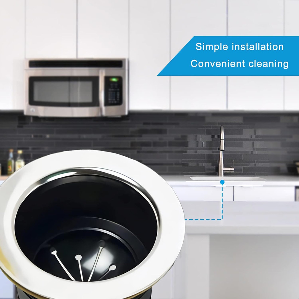 3 Packs Garbage Disposal Splash Guard Sink Baffle, 3-1/8 Inch Food Waste Dispose