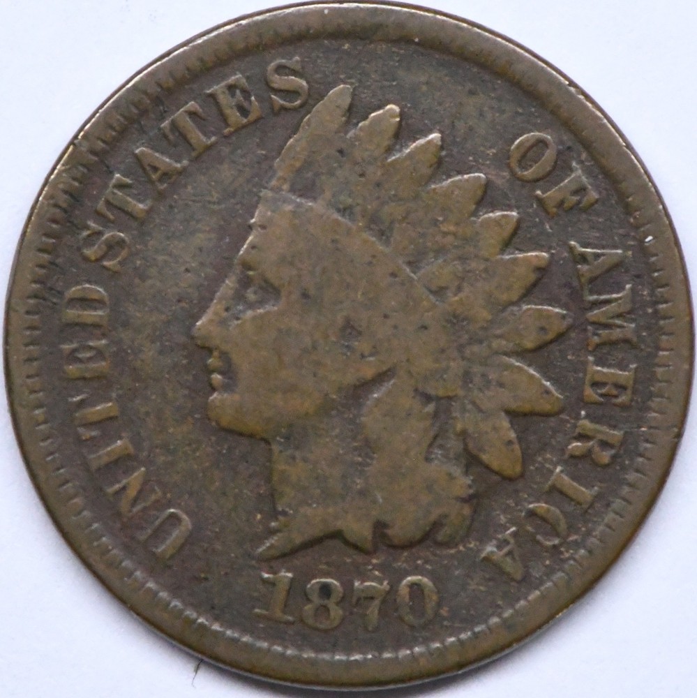 1870 indian head penny